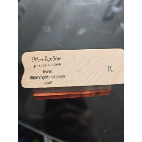 Morning Star Rubber Stamp Birthday 5 Festive Candles Wooden Block Crafting DIY - Picture 5 of 5